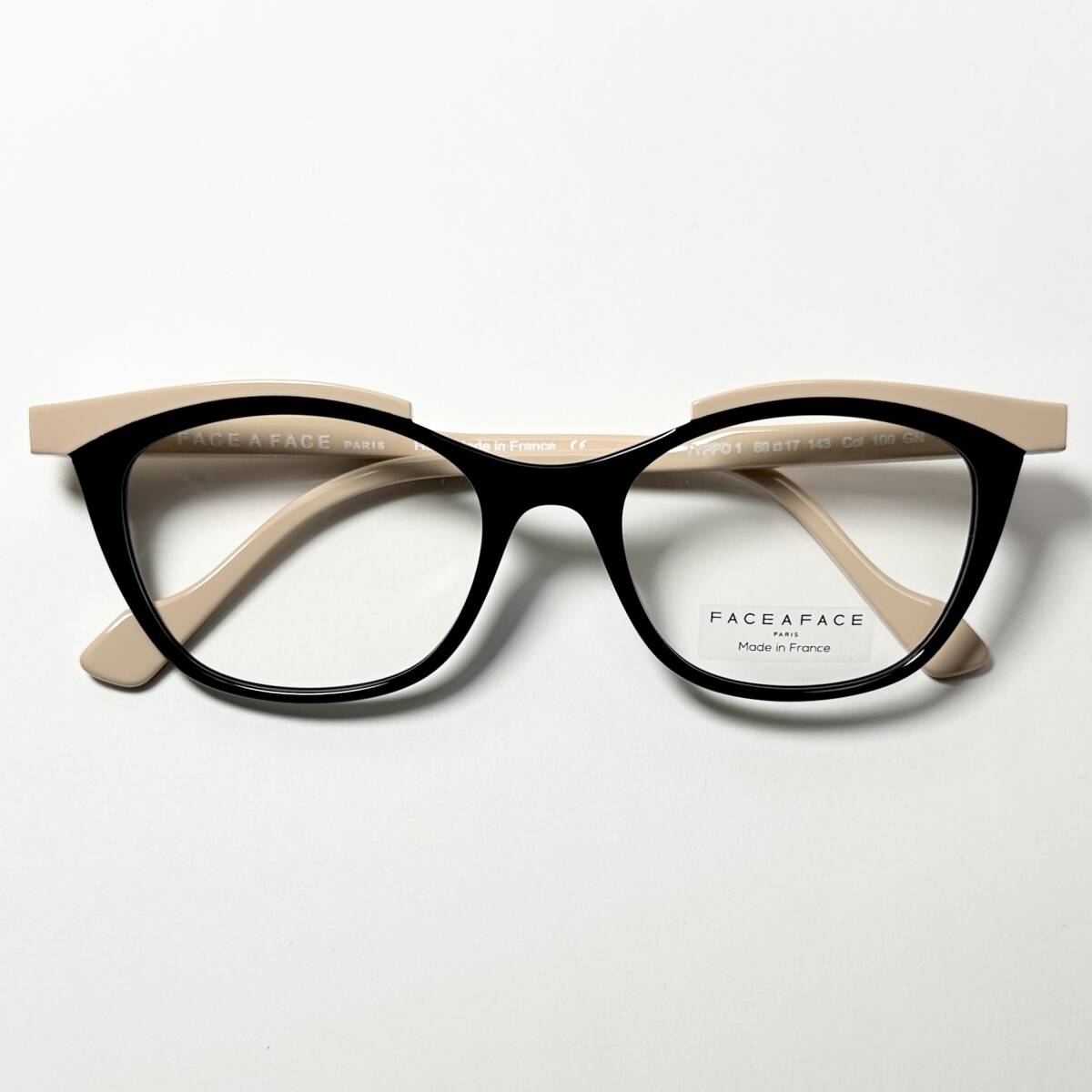 FACE A FACE メガネ |正規新品|ファース・ア・ファース|TYPPO 1 Col 100|フレームフランス製 Frame France 純正ケース・クロス付き拍卖