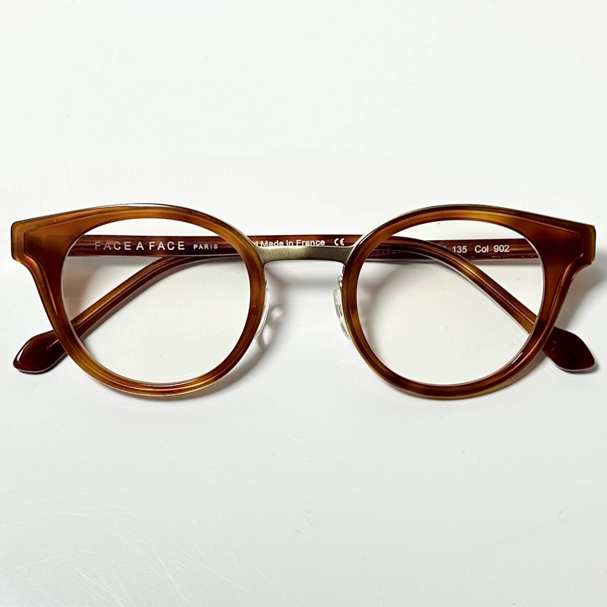 FACE A FACE 小振りメガネ |正規新品|ファース・ア・ファース|PHILO 1 902| フレームフランス Frame France 純正ケース・クロス付拍卖