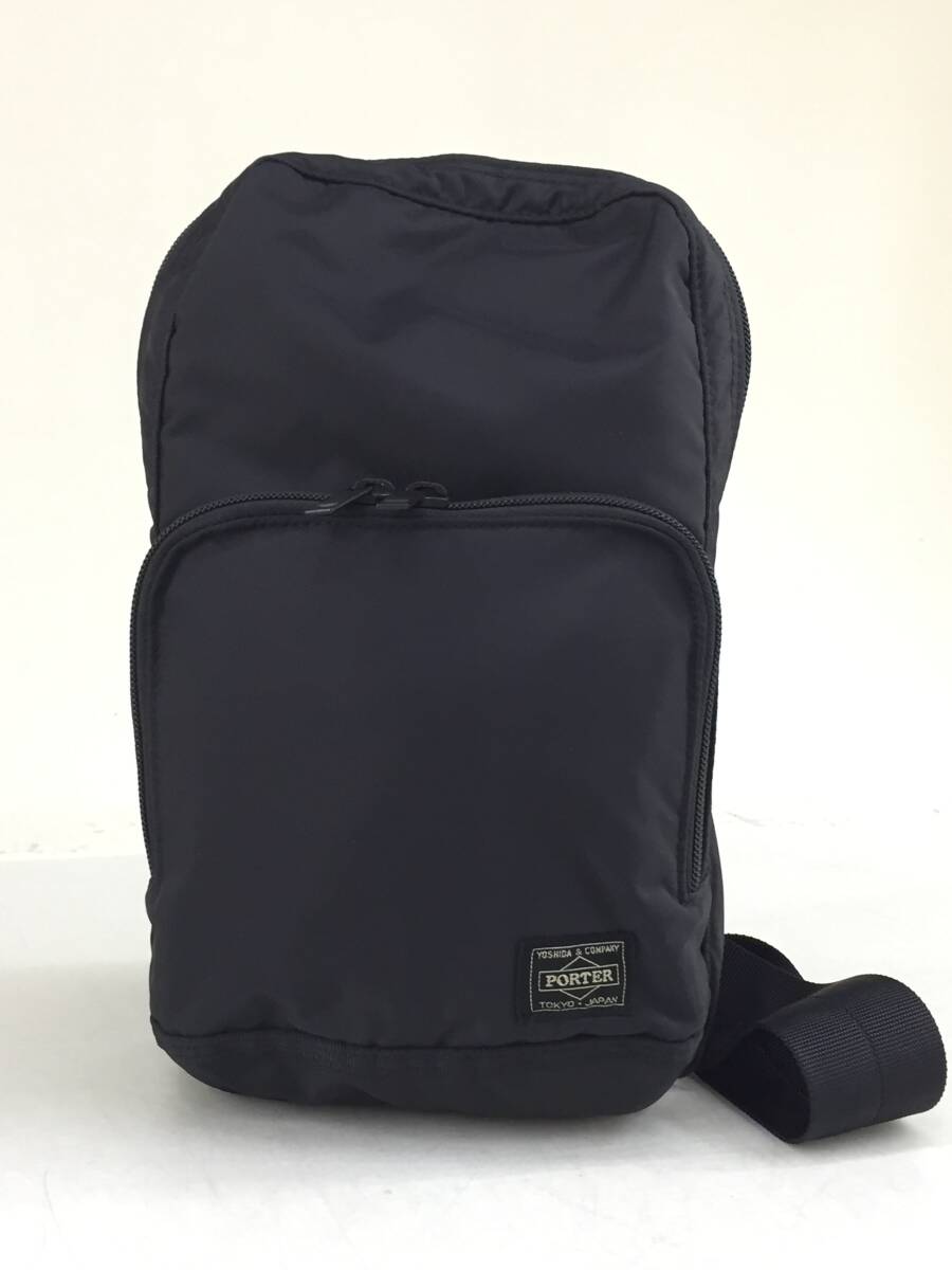 PORTER ”FLASH” スリングショルダーバッグ ブラック / ポーター フラッシュ ボディバッグ 黒 689-05941 / 吉田カバン ワンショルダー拍卖