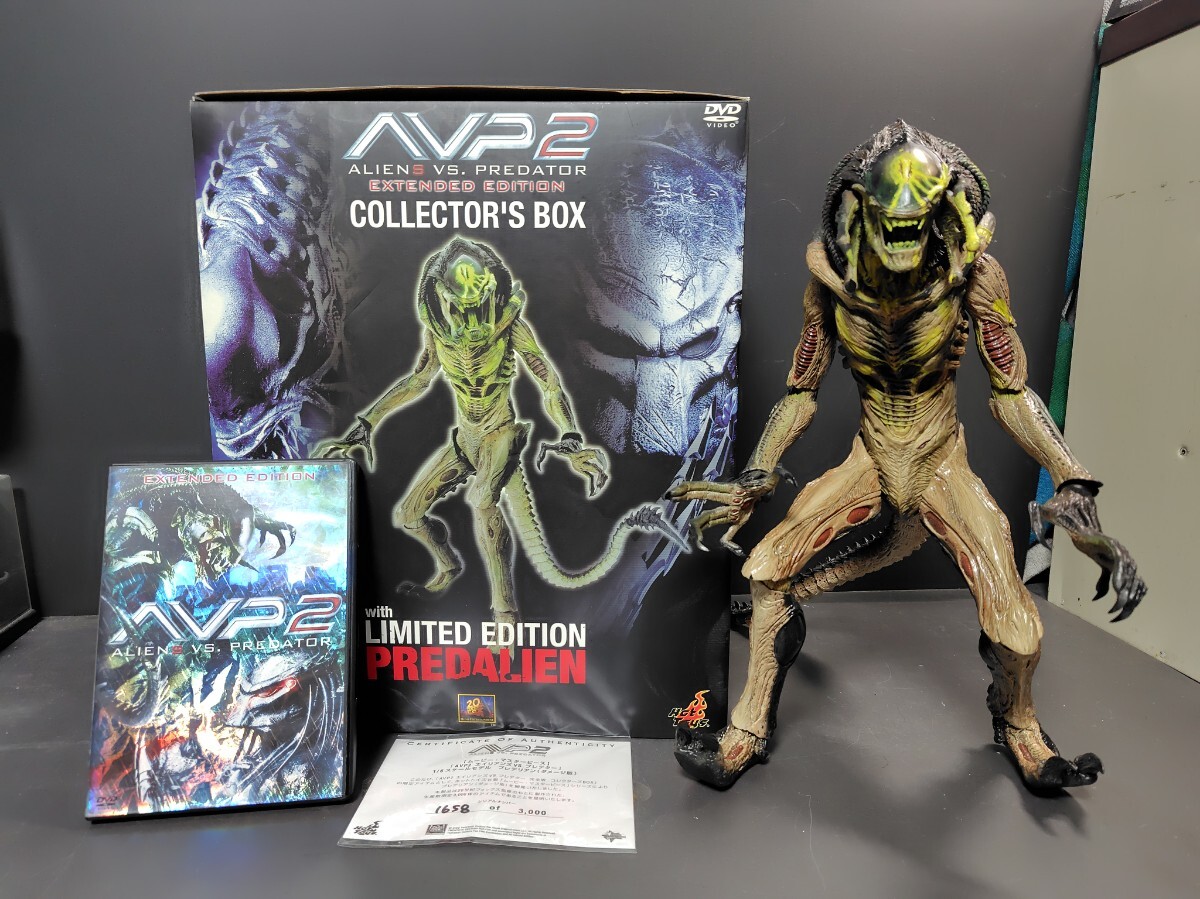 エイリアンズVS プレデター AVP2 プレデリアン フィギュア コレクターズBOX ホットトイズムービーマスターピースDVD付拍卖