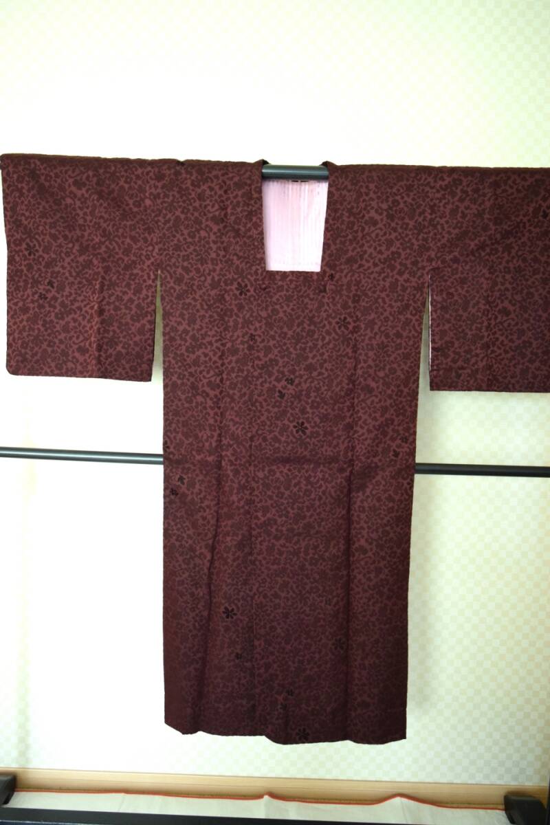 ◆正絹 長コート 輪奈コート 道行衿 仕立上り◆拍卖