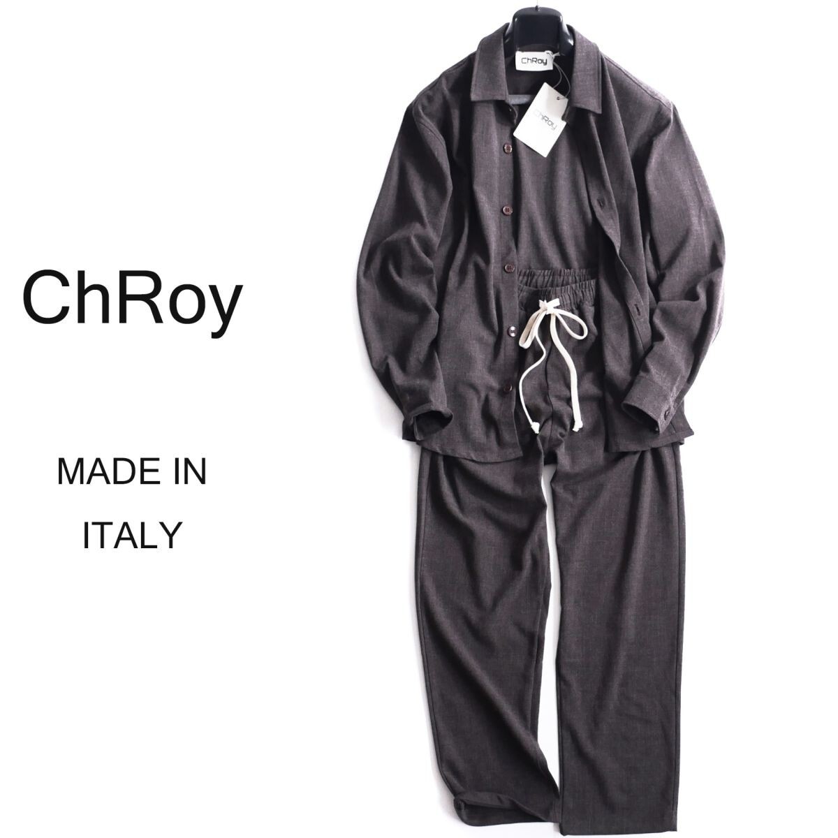 終了日午後6時迄ご入札●dt042●S●M●L●XL●選択可●イタリア街着●25-26年秋冬●上質ウールライクなジャケット&パンツ上下セットアップ拍卖