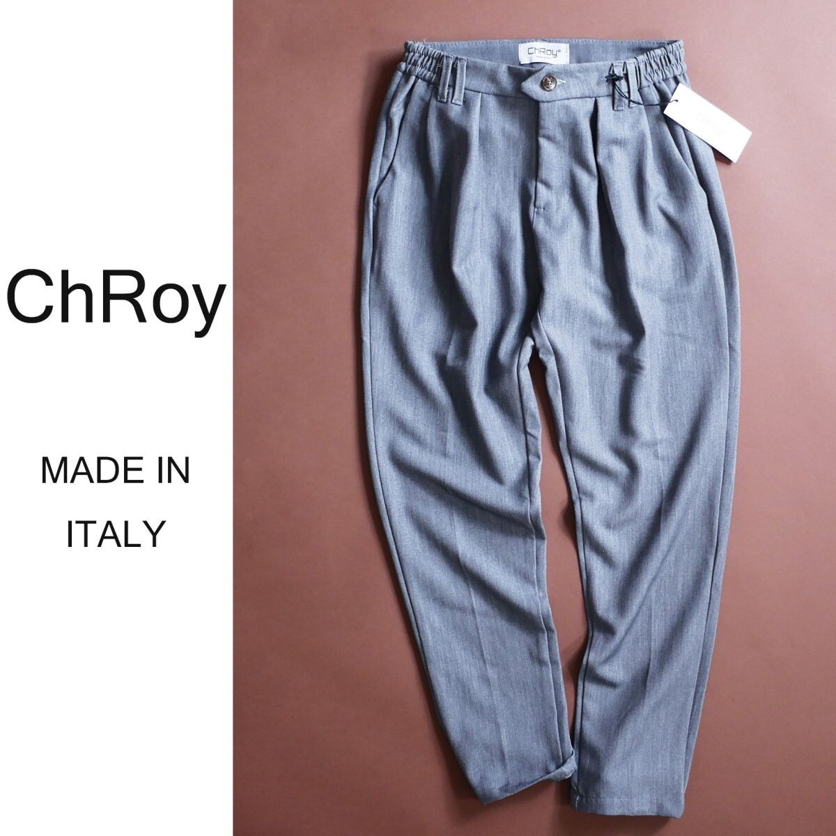 dt002●S●L●XL●選択可●ミラノの街着ブランド●ChRoy「クロイ」●新作25-26秋冬●コンフォータブルテーパードパンツ拍卖