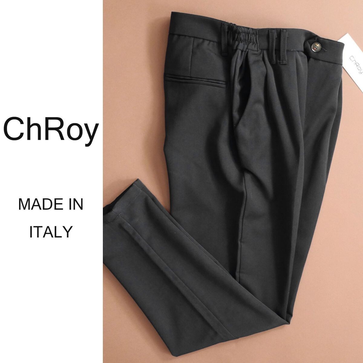 dt004●S●L●XL●選択可●ミラノの街着ブランド●ChRoy「クロイ」●新作25-26秋冬●コンフォータブルテーパードパンツ拍卖