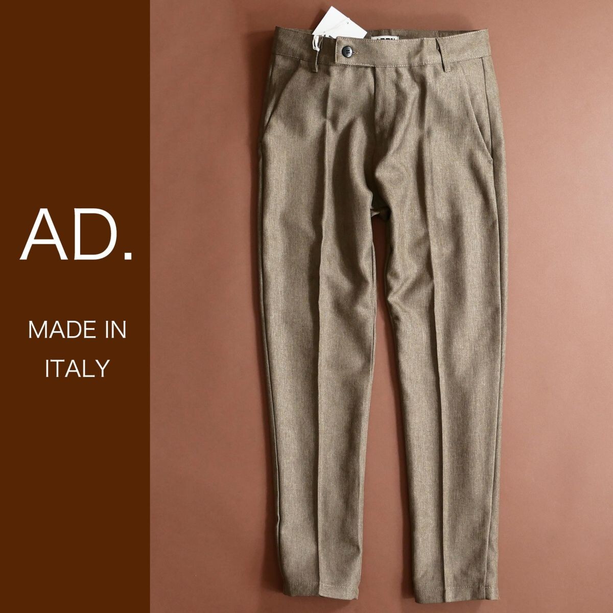 dt006●S●M●L●XL●選択可●ミラノの街着ブランド●AD.メイドインイタリー●25-26秋冬●上品なカラー●テーパードパンツ拍卖