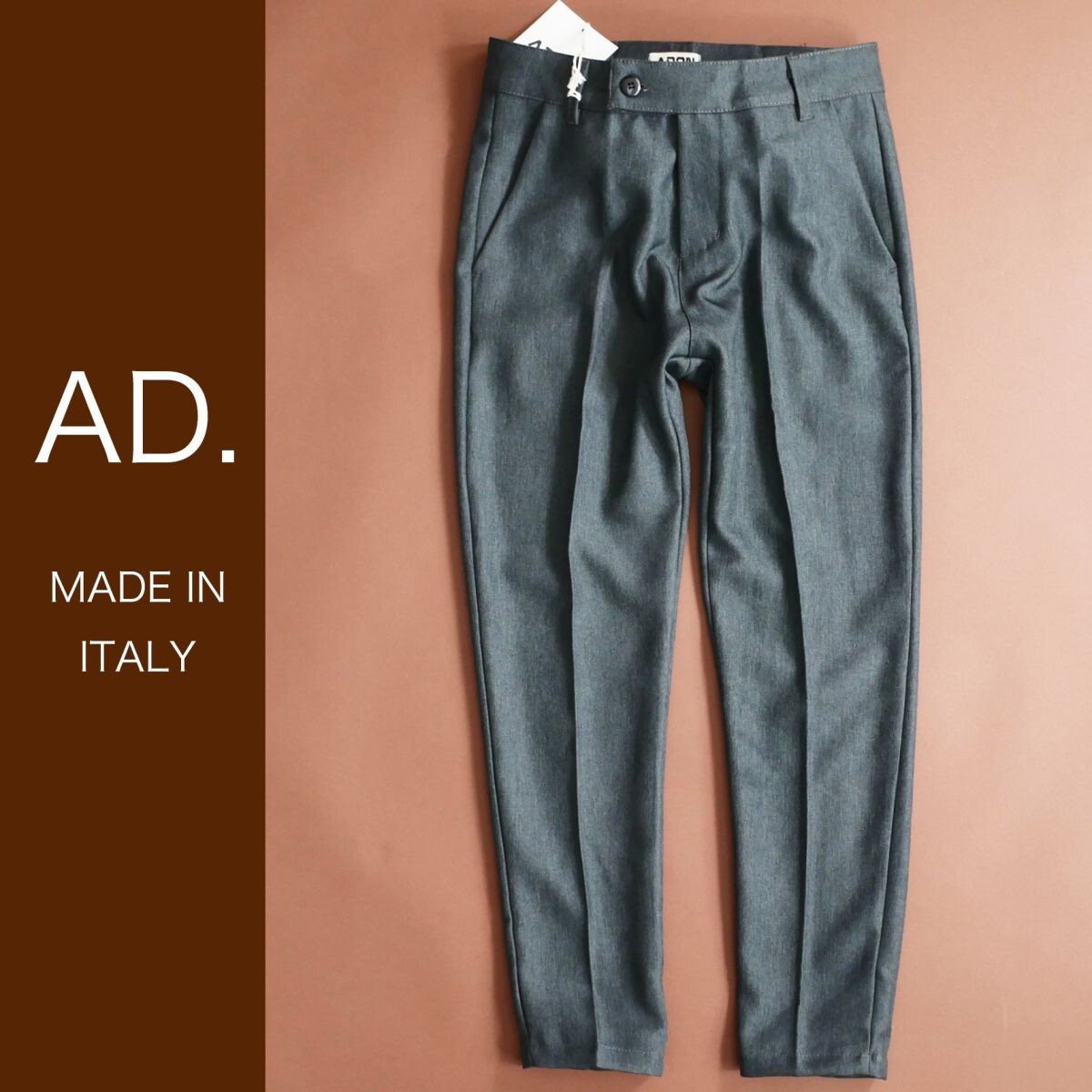 dt008●S●M●L●XL●選択可●ミラノの街着ブランド●AD.メイドインイタリー●25-26秋冬●上品なカラー●テーパードパンツ拍卖