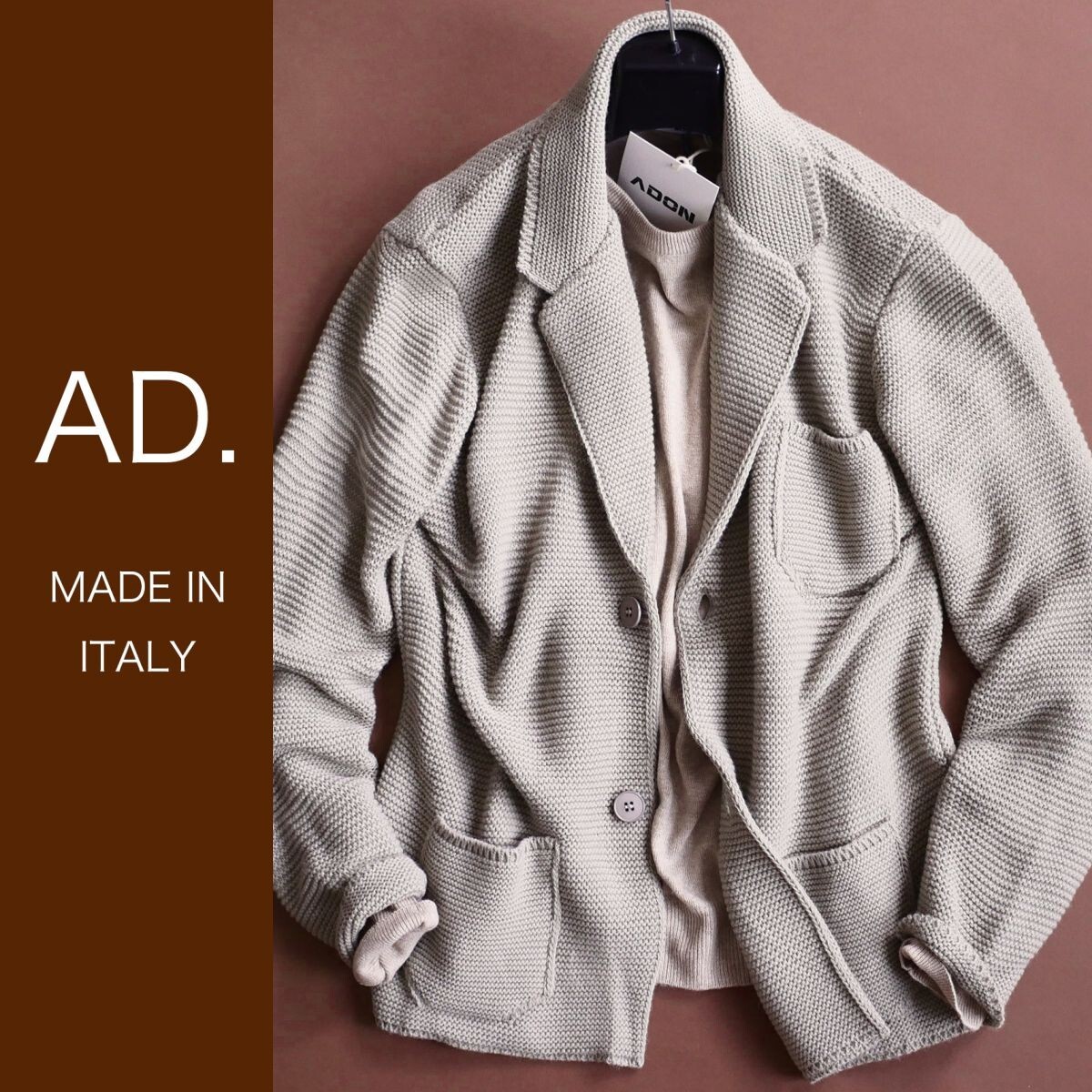 dt017●S●M●L●XL●XXL●選択可●ミラノの街着ブランド●2025-26秋冬新作コレクション●ウール混紡ニットジャケット拍卖