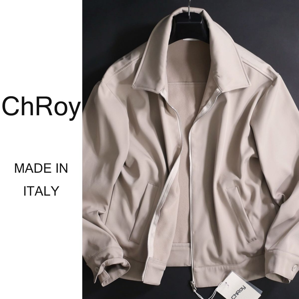 dt043●S●M●L●XL●選択可●イタリア街着ブランド●ChRoy「クロイ」●25-26年秋冬●内裏起毛ジップジャケット拍卖