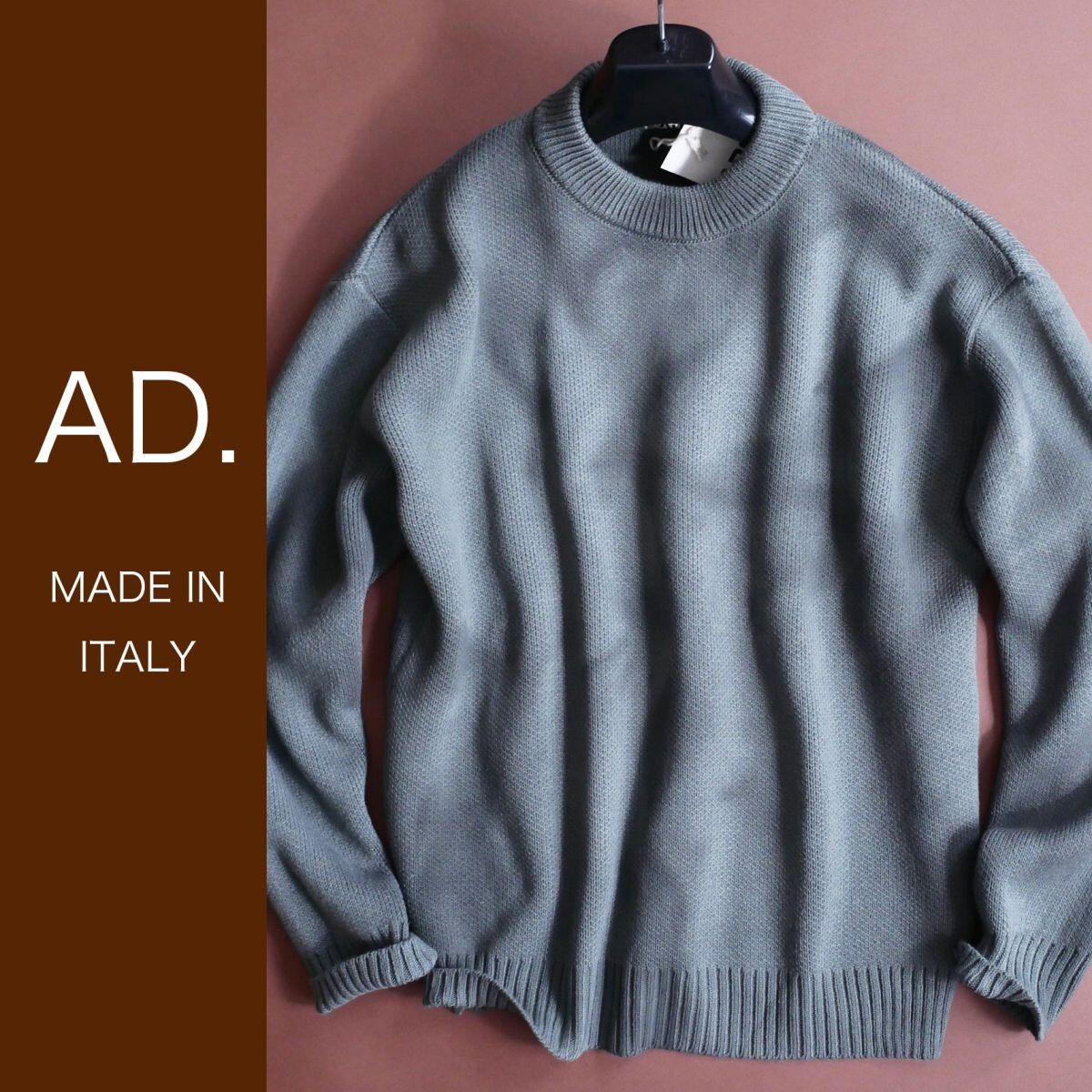 dt041●S●M●L●XL●選択可●ミラノの街着ブランド●AD.メイドインイタリー●25-26秋冬●一点物アートペイントニットセーター拍卖