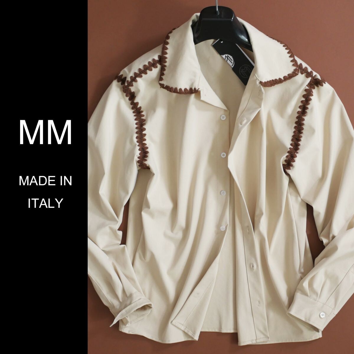 dt091●M●L●XL●XXL●選択可●ミラノの街着●MM メイドインイタリー●25-26秋冬●秋冬らしい刺繍●メンズ拍卖