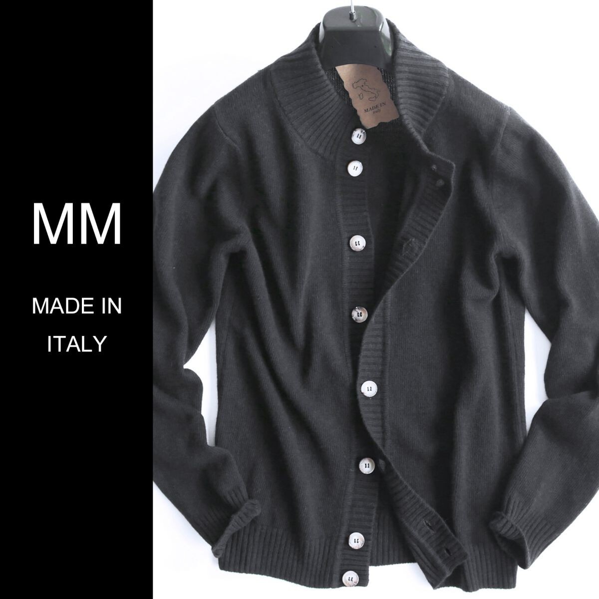 dt109●L●XL●選択可●ミラノの街着●MM メイドインイタリー●25-26秋冬●ラグジュアリーカシミヤニットジャケット●メンズ拍卖