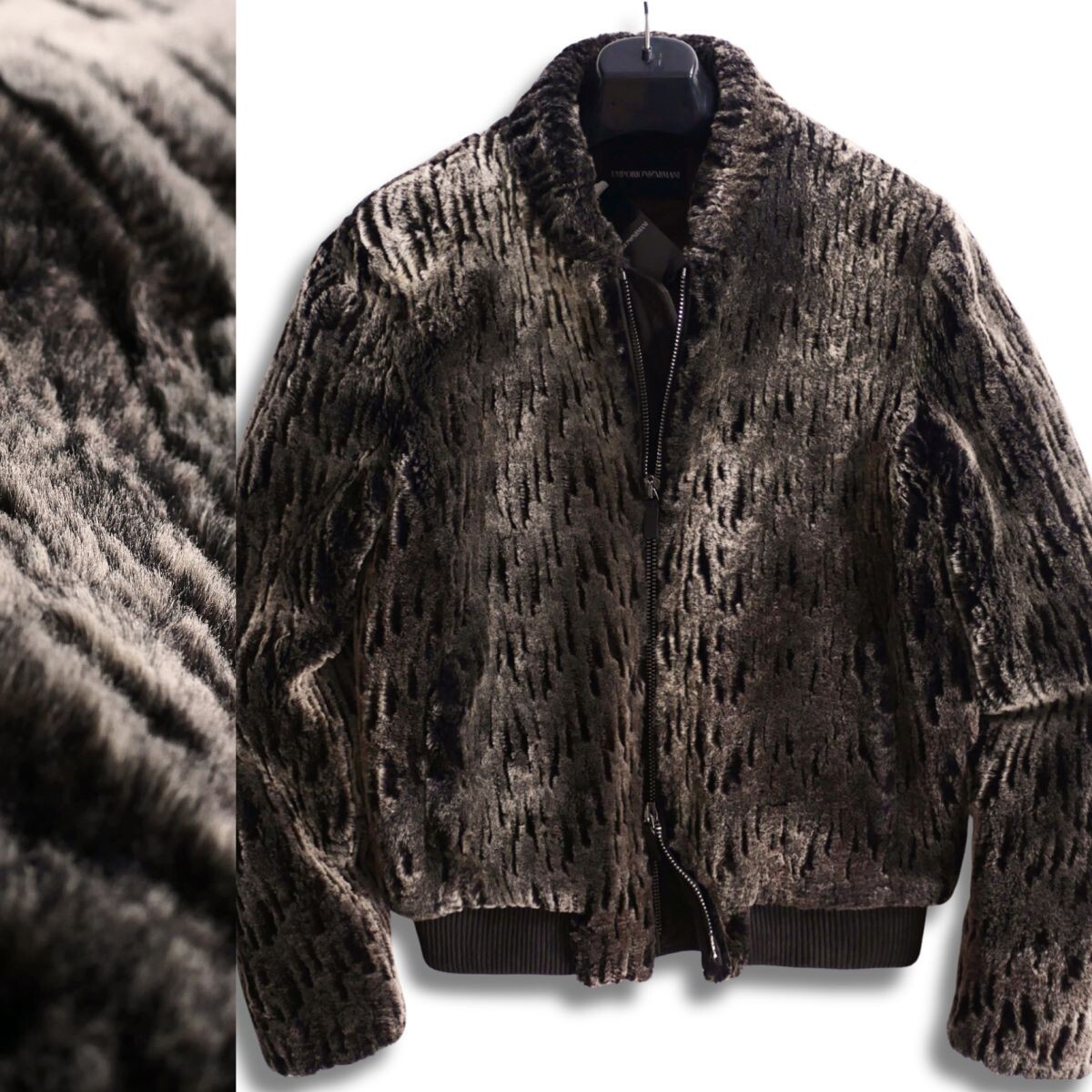 dt137●46●48又は50の方も●EMPORIO ARMANI●アルマーニ●ジョルジオアルマーニ同等のラグジュアリーファージャケット●メンズ拍卖