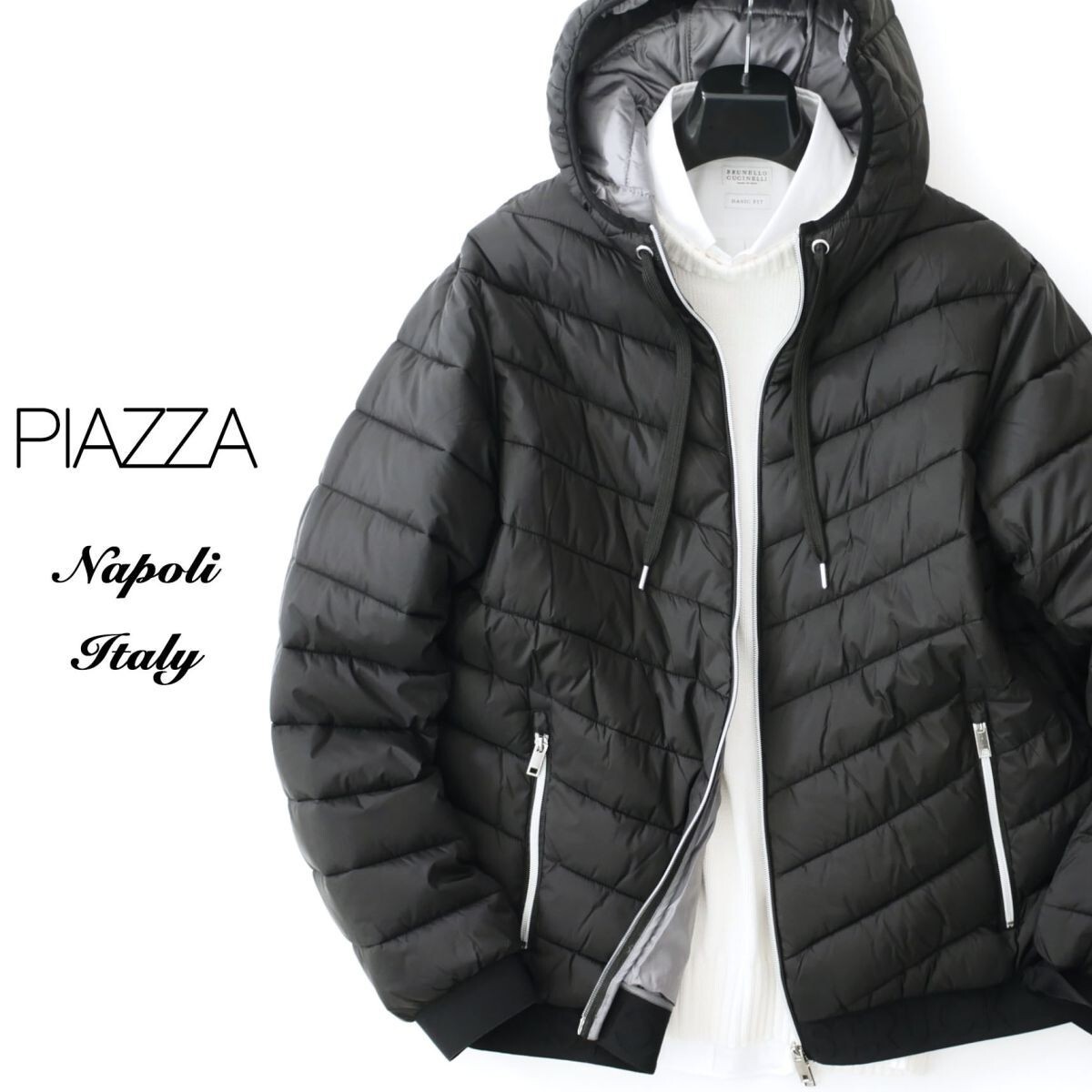 pi147●L●XL●選択可●イタリア ナポリ街着●中わた入り●パーカーブルゾン●拍卖