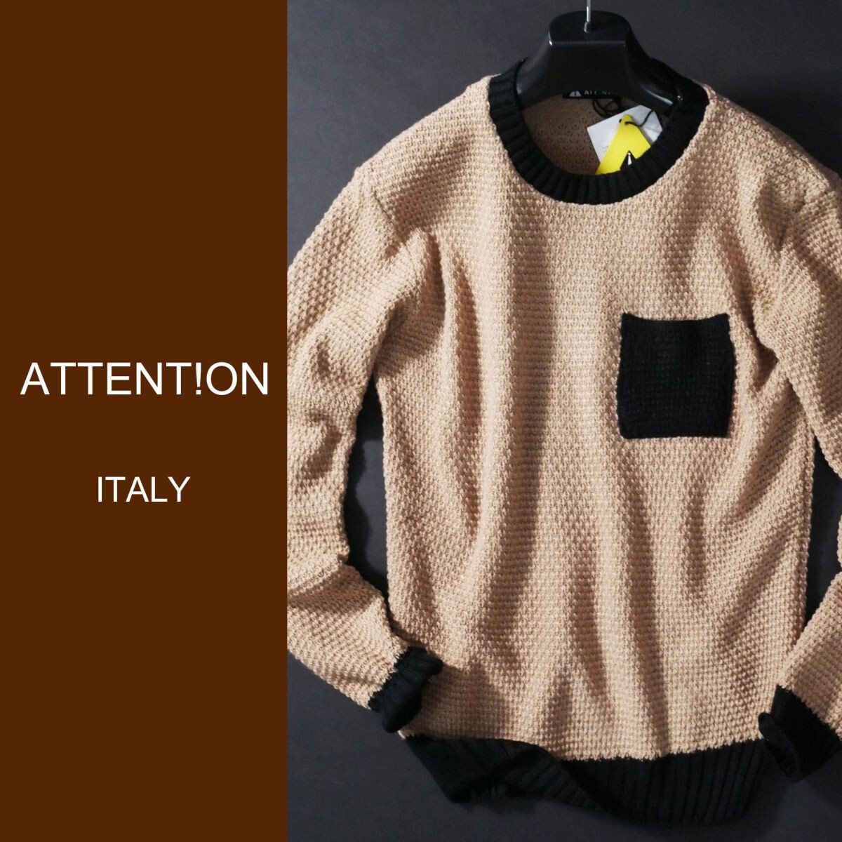 終了日午後6時迄ご入札●dr015●M●XL●選択可●中部イタリアの街着ブランド●独自の編み模様●ニットセーター●イタリア製拍卖