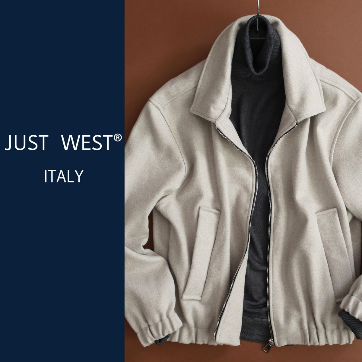 終了日午後6時迄ご入札●dt018●S●M●L●XL●XXL●選択可●イタリアの街着ブランド●25-26秋冬コレクション●ウールライクなブルゾン拍卖