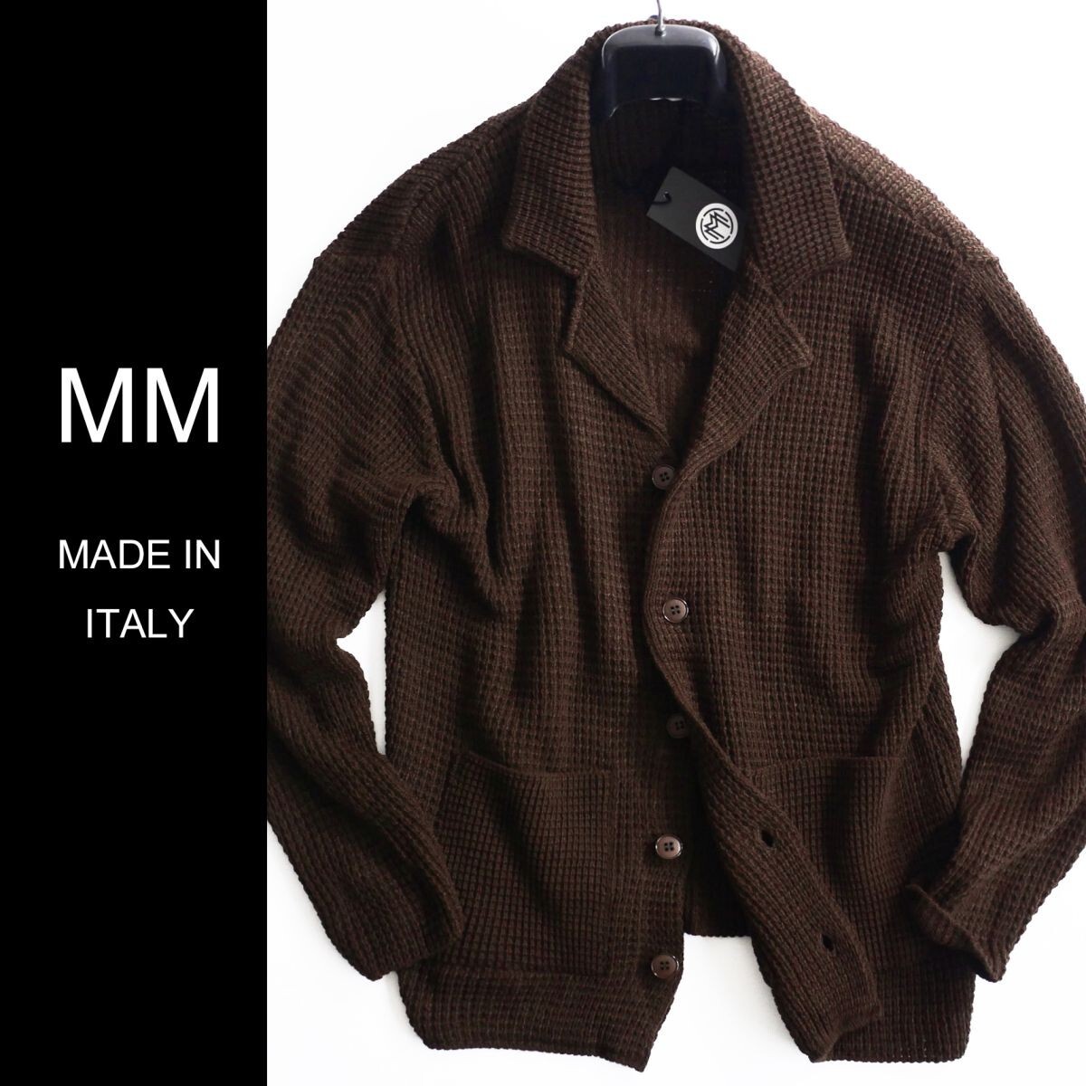 終了日午後6時迄ご入札●dt103●M●L●XL●選択可●ミラノの街着ブランド●25-26秋冬●コンフォータブル●ニットジャケット拍卖