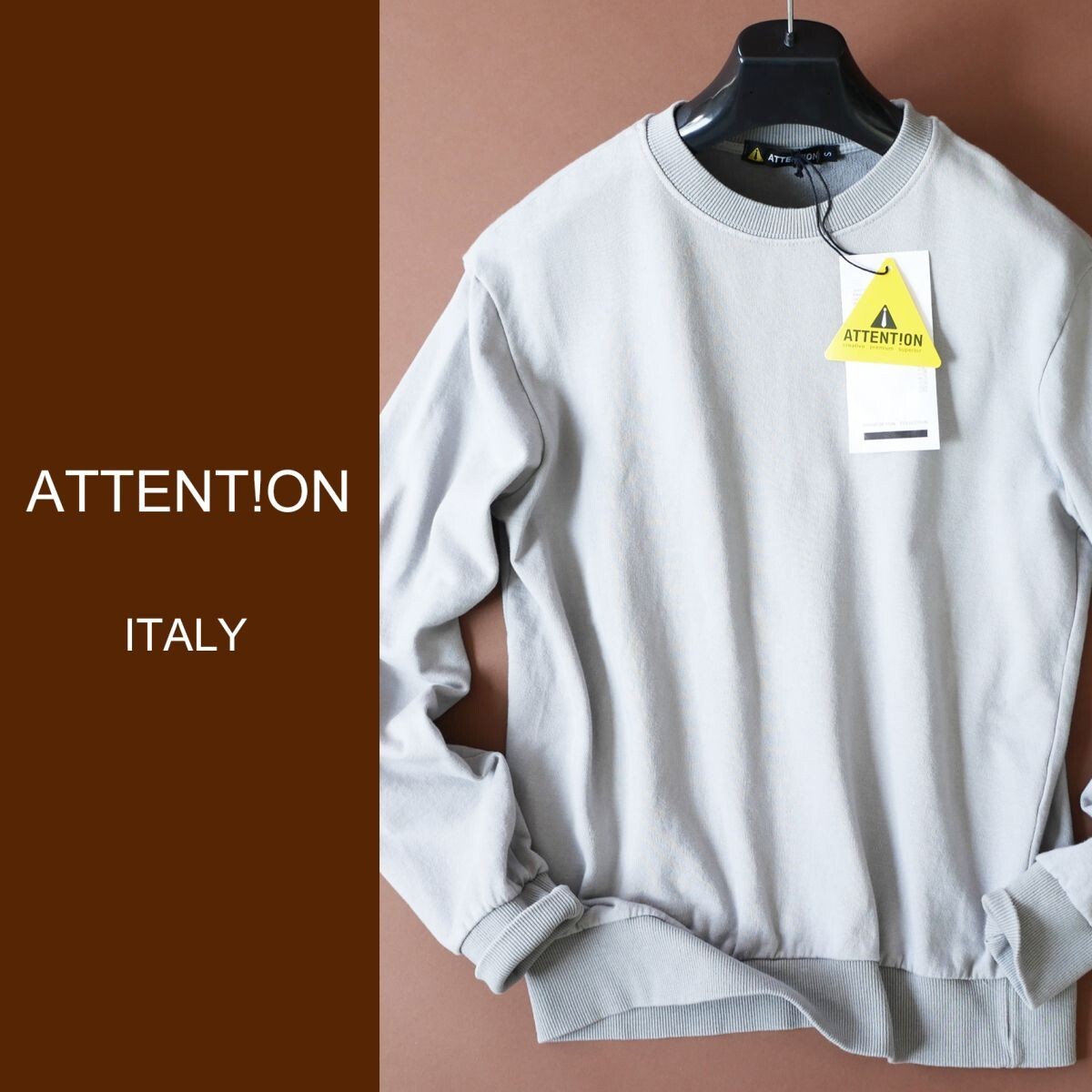 dn257●S●M●選択可●中部イタリアの街着ブランド●デザイントレーナートップス●イタリア製●拍卖