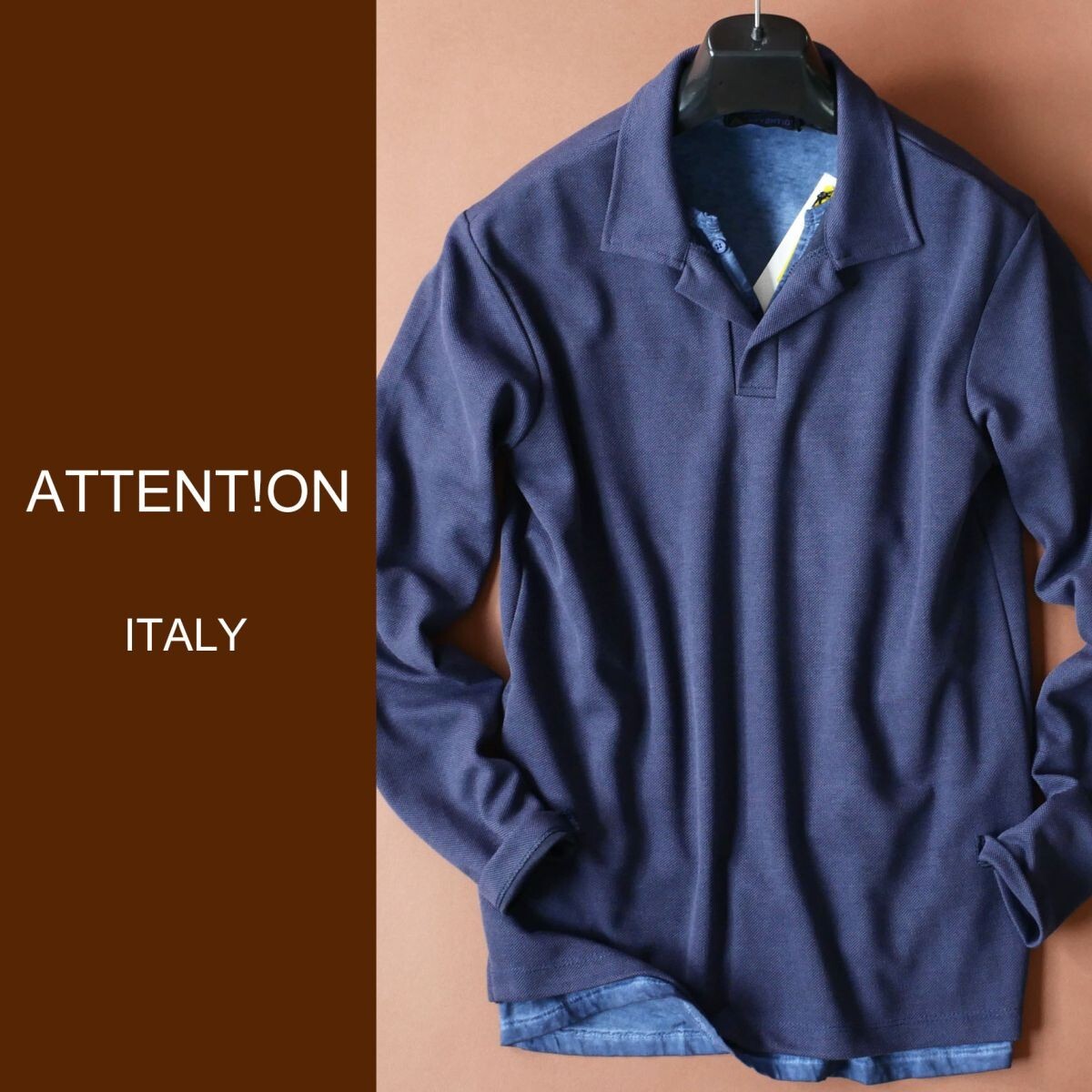 dp314●L●XL●選択可●プレフォール●中部イタリアの街着ブランド●デザインポロシャツ●イタリア製拍卖