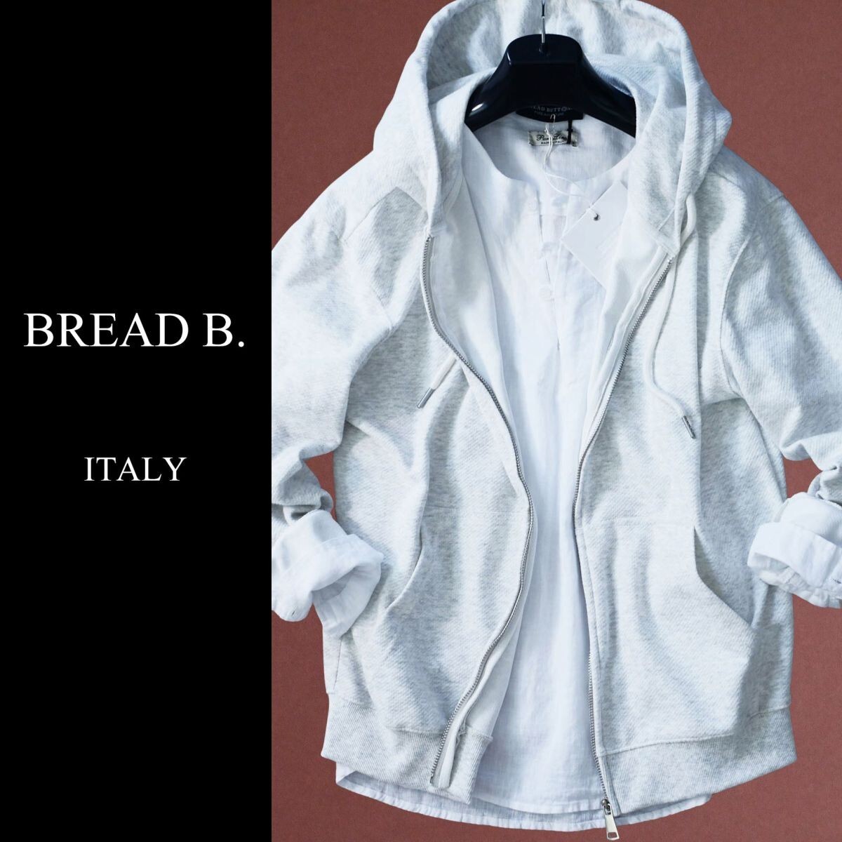 dp363●S●M●XXL●選択可●プレフォール●イタリアの街着新ブランド●コットン混ジップアップデザインパーカー●拍卖