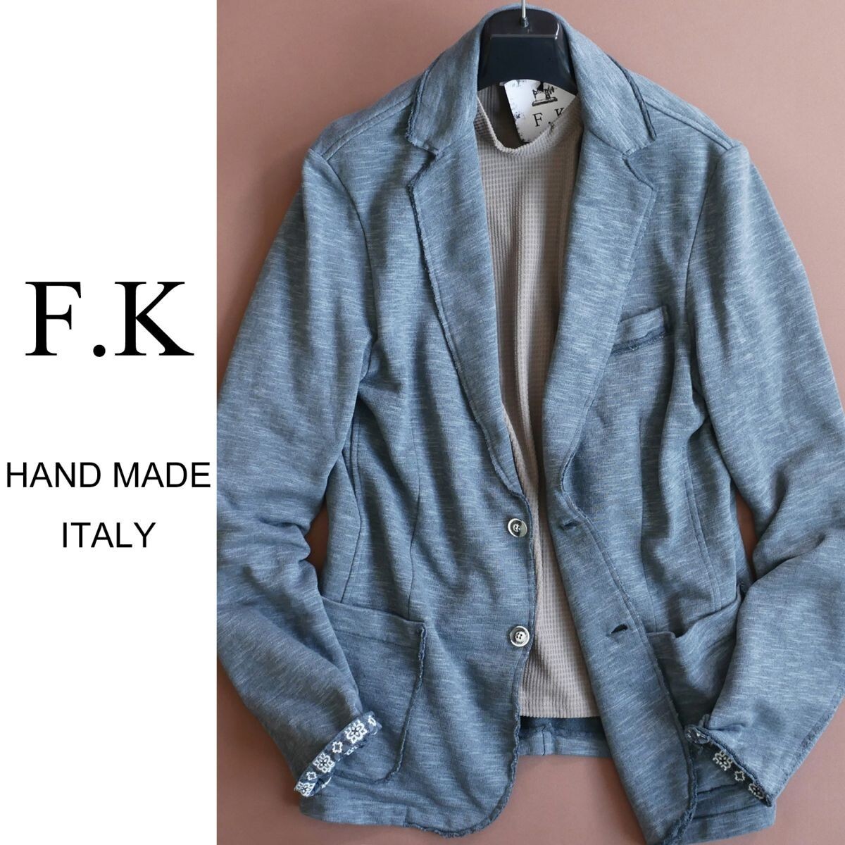 dp403●XL●プレフォール●フィレンツェの街着ブランド●コットン●デザインジャケット●イタリア製拍卖