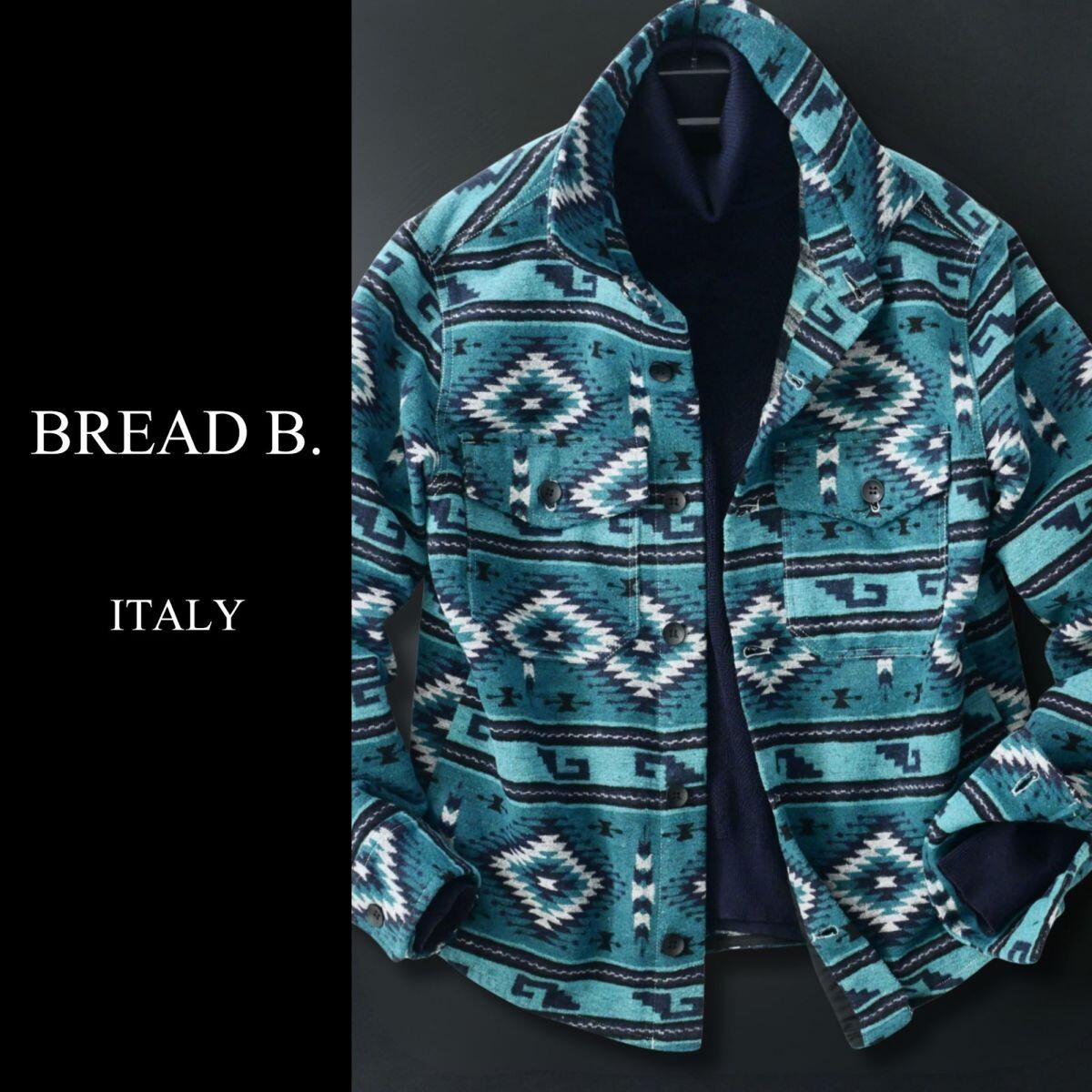 dr012●M●L●XL●XXL●選択可●イタリアの街着新ブランド●新色ティールシャドウ●オーバーシャツジャケット拍卖