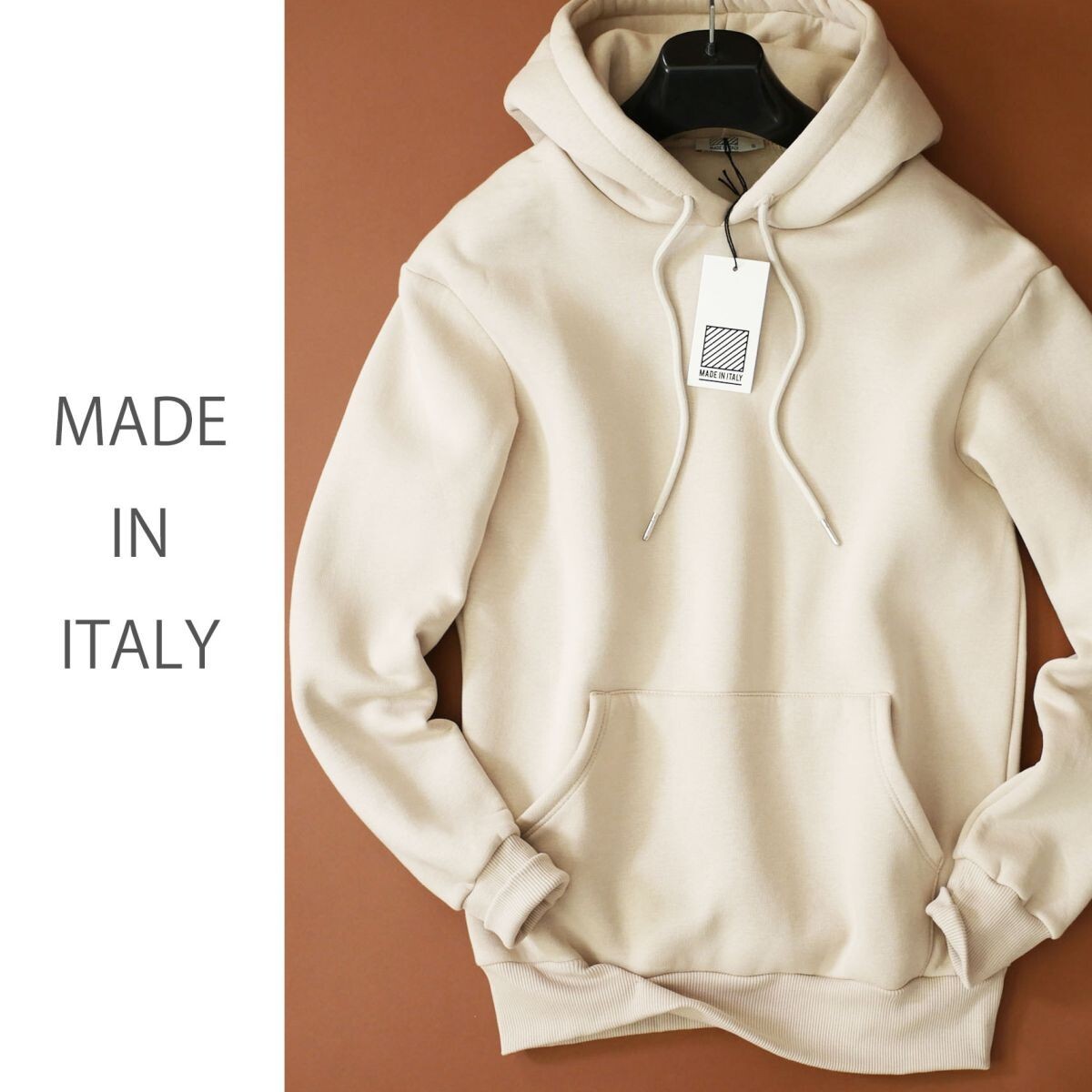 dr031●S●イタリア街着ブランド●綺麗なテーパードシルエット●イタリア製●パーカー拍卖