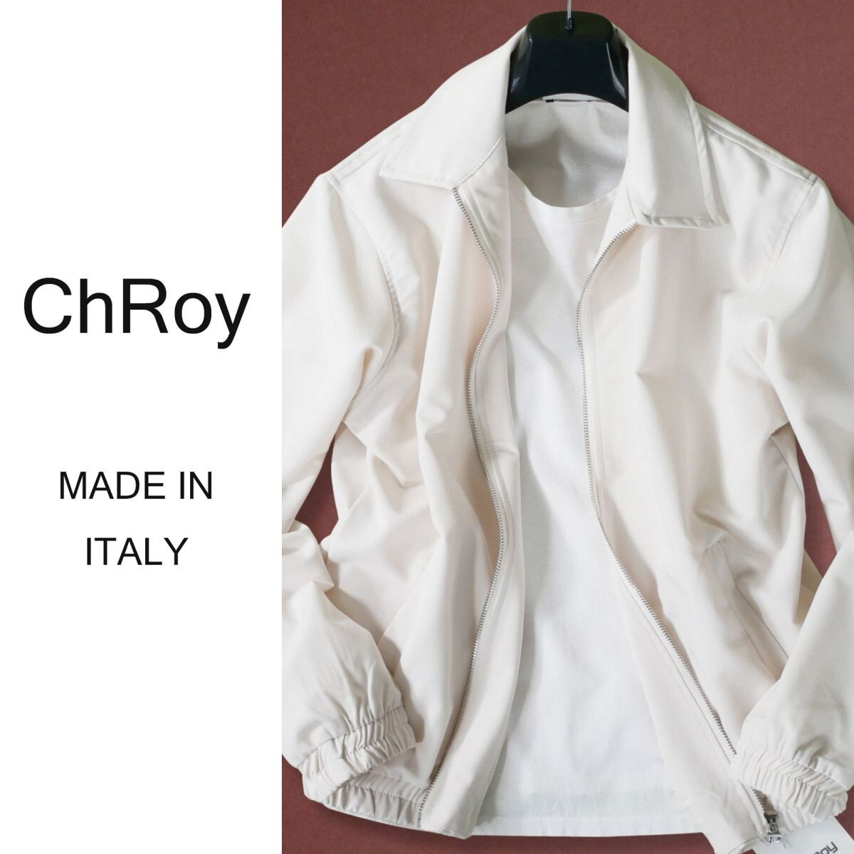 dr324●L●XL●XXL●選択可●プレフォール●ミラノの街着ブランド●ChRoy「クロイ」●ジップアップジャケット拍卖