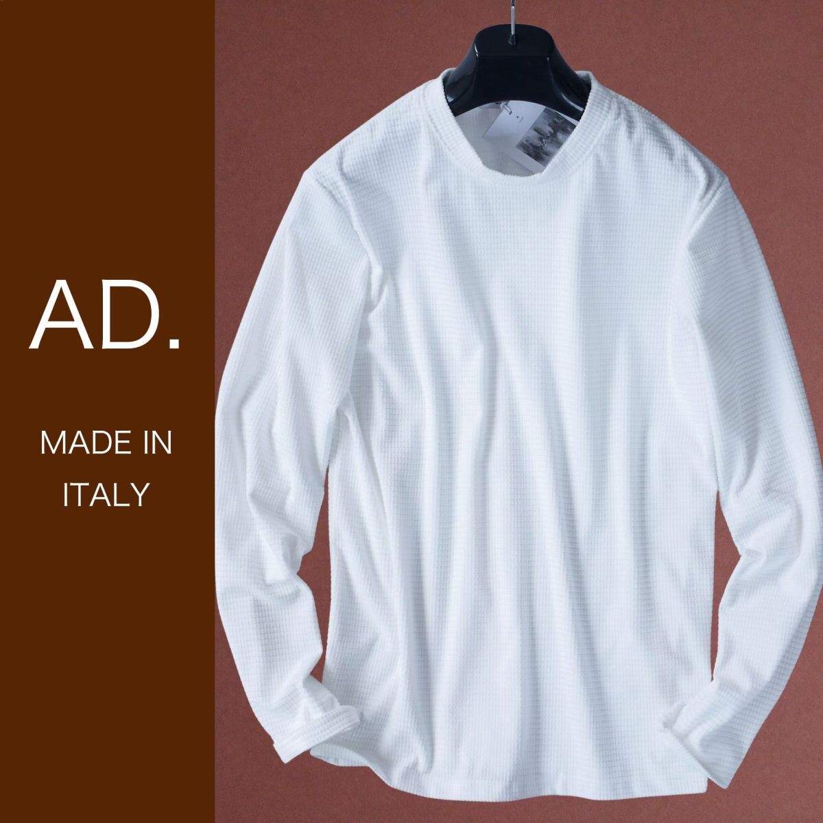 dr381●S●M●選択可●プレフォール●ミラノの街着ブランド●AD.メイドインイタリー●長袖クルーネックカットソー拍卖