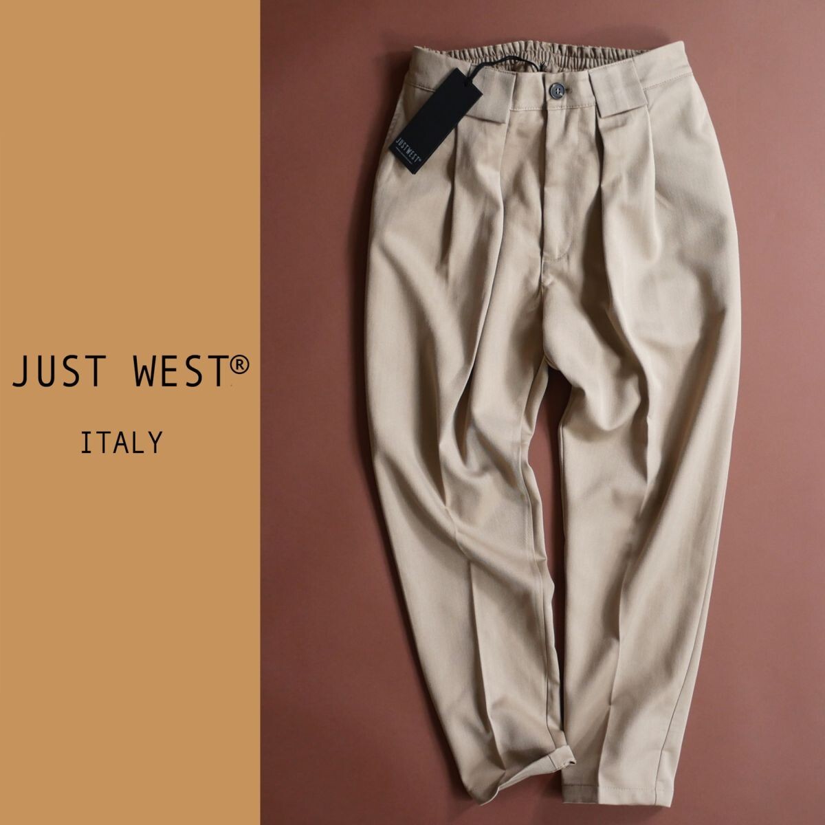 dr393●M●L●選択可●イタリアの街着ブランド●秋冬コレクション●イタリア製●コンフォータブルテーパードパンツ拍卖