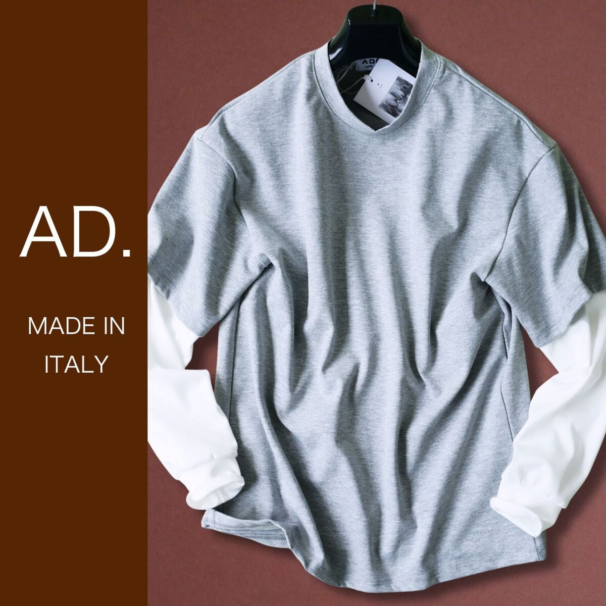 dr388●S●M●L●プレフォール●選択可●ミラノの街着ブランド●AD.メイドインイタリー●ロングスリーブトップス拍卖