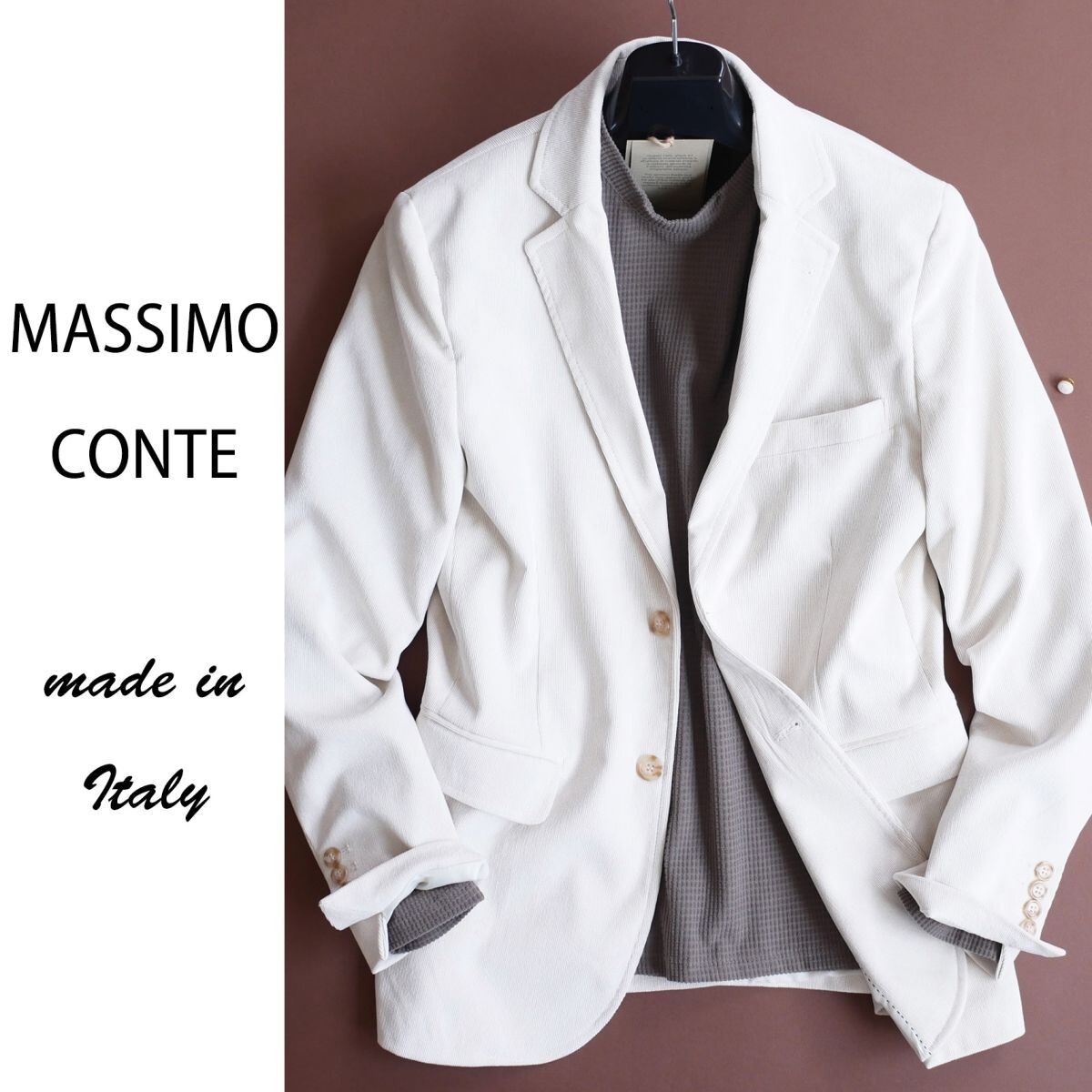 dr440●46●48●50●52●選択可●プレフォール●イタリア製●日本未入荷●マッシモコンテ●2025コーデュロイジャケット拍卖