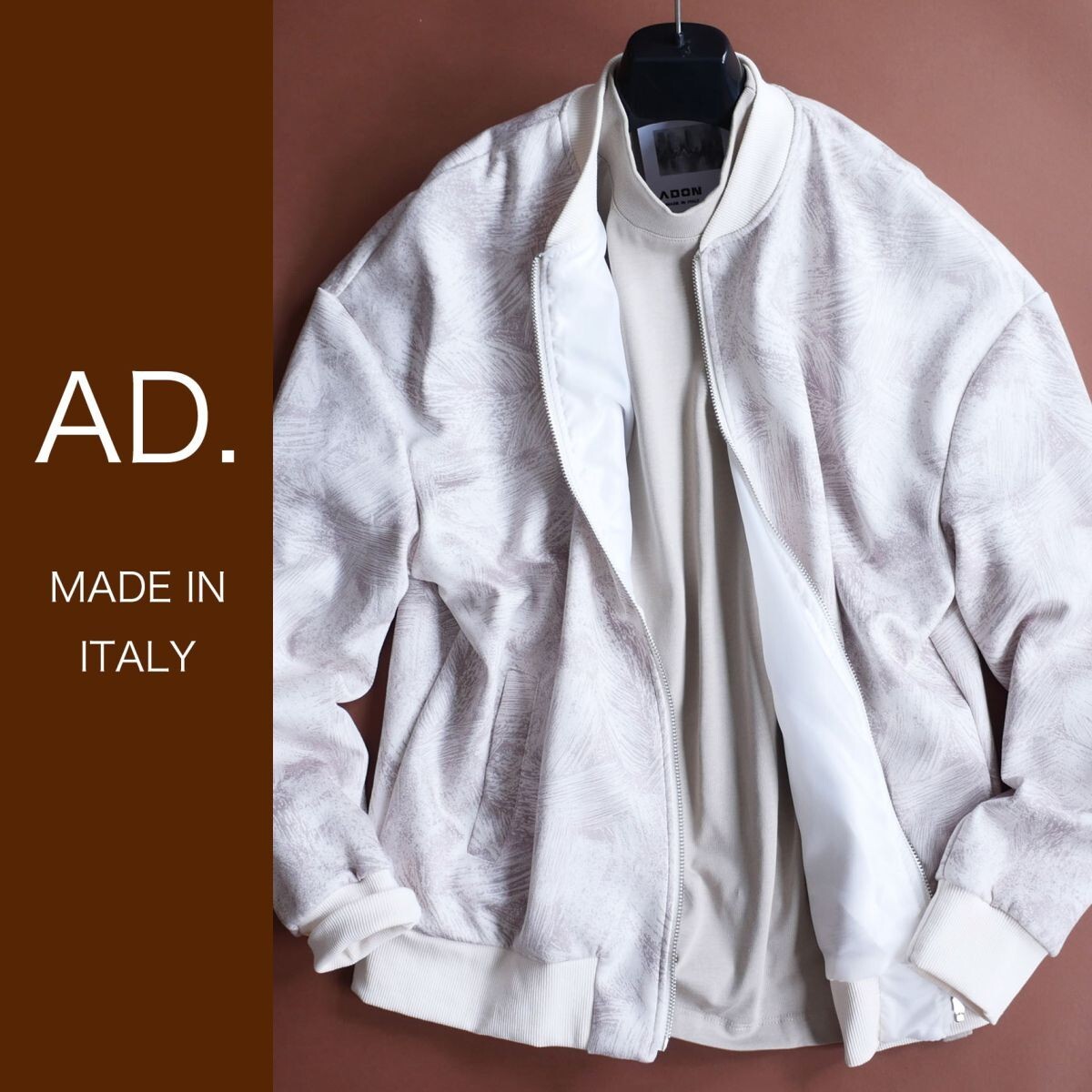 dr316●M●プレフォール●ミラノの街着ブランド●AD.メイドインイタリー●シルクのような生地感●ジップジャケット拍卖
