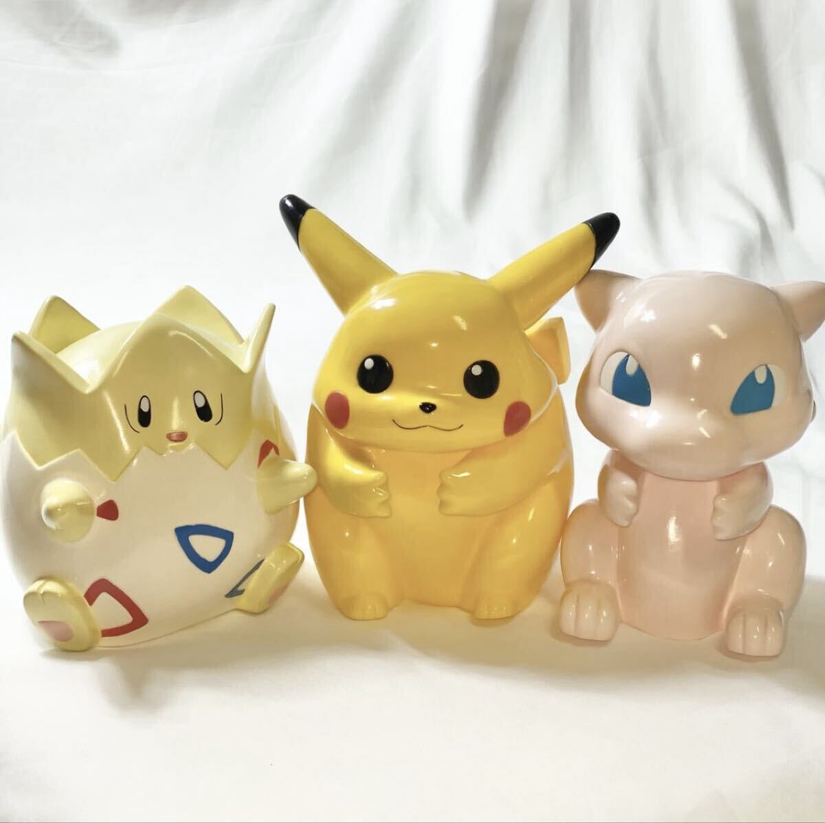 ポケットモンスター ポケモン ピカチュウ ミュウ トゲピー ハンドパペット 手踊り人形 バンプレスト 当時物 レトロ ソフビ 拍卖