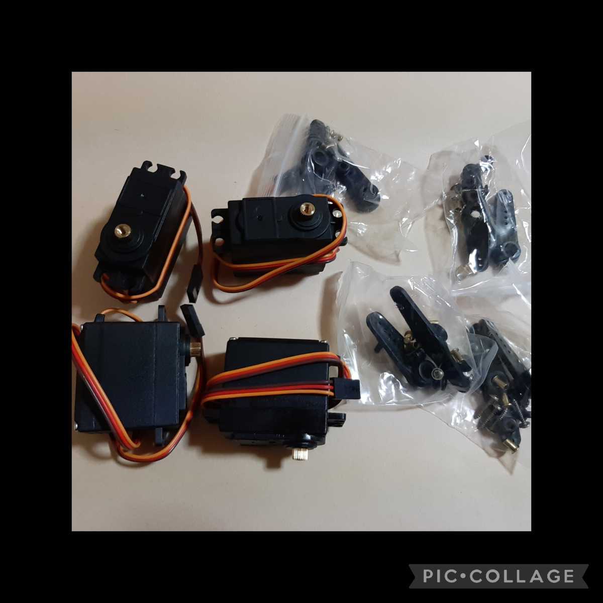 ●即決価格●送料無料●4個●ラジコン 激安 金属ギア サーボ フタバ タミヤ TT01 TT02 バギー クローラー など拍卖