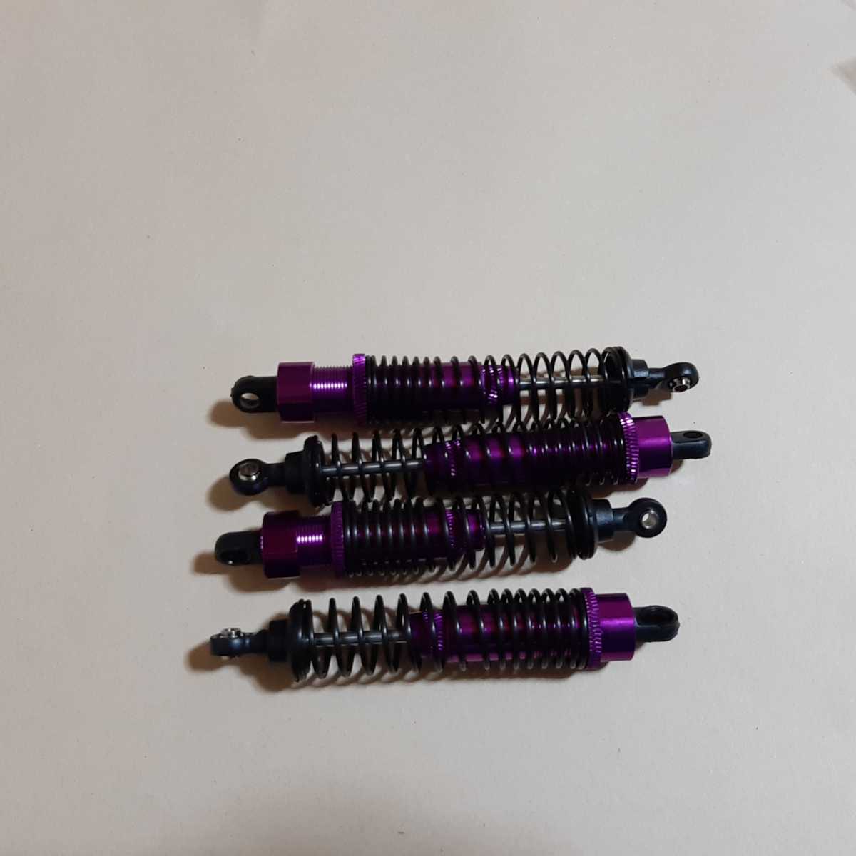 ●即決価格●送料無料●98mm 108mm●パープル● アルミ ダンパー 4本 ラジコン タミヤ バギー TT02B DF-03 などに拍卖
