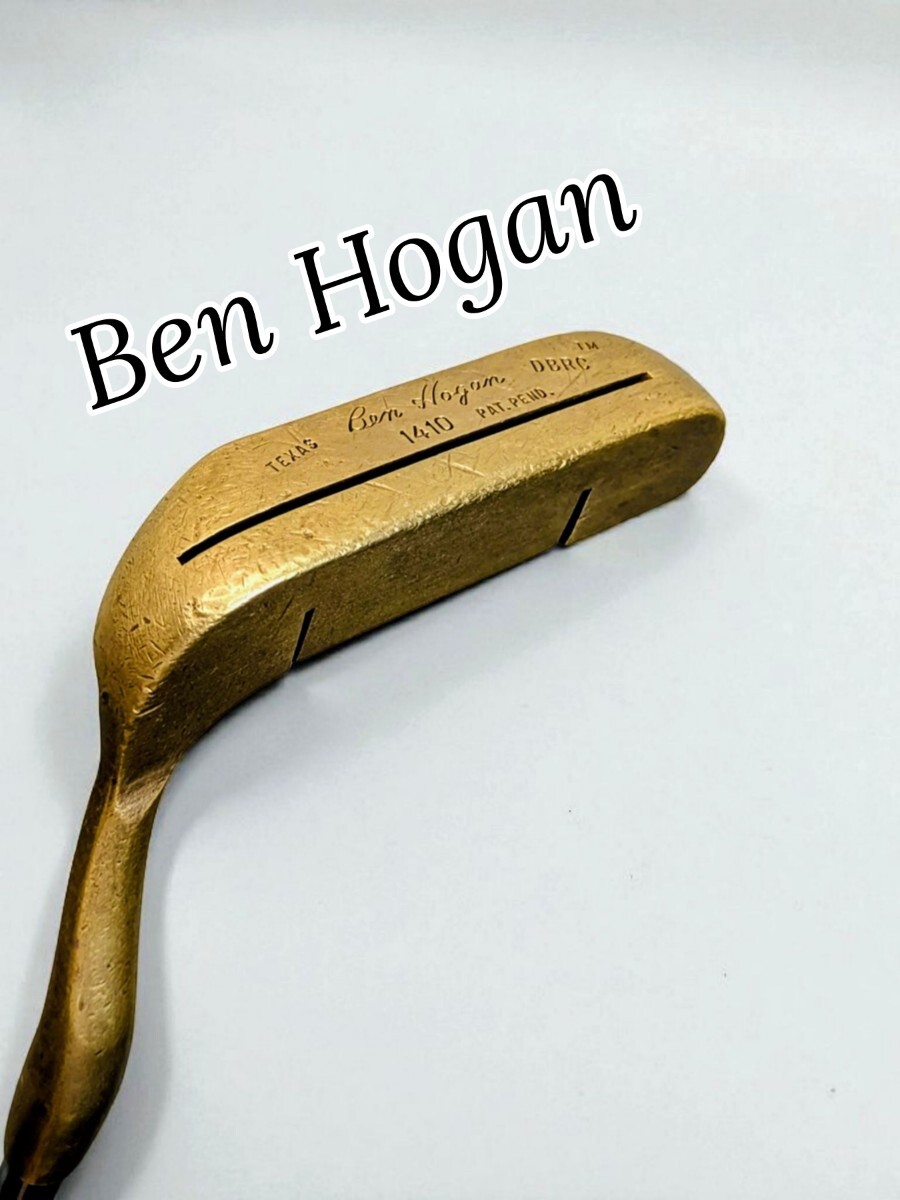 【希少・ビンテージ】Ben Hogan 1410 DBRC L字型 パター 35インチ ベンホーガン 古銭色系 クラシックパター拍卖