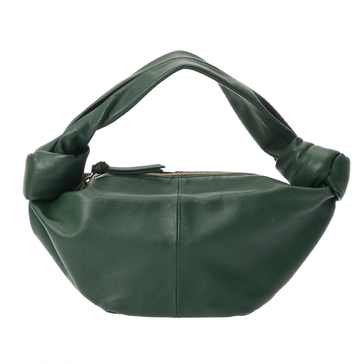 BOTTEGAVENETA ボッテガヴェネタ ダブルノット グリーン レディース レザー ハンドバッグ Aランク 中古 銀蔵拍卖