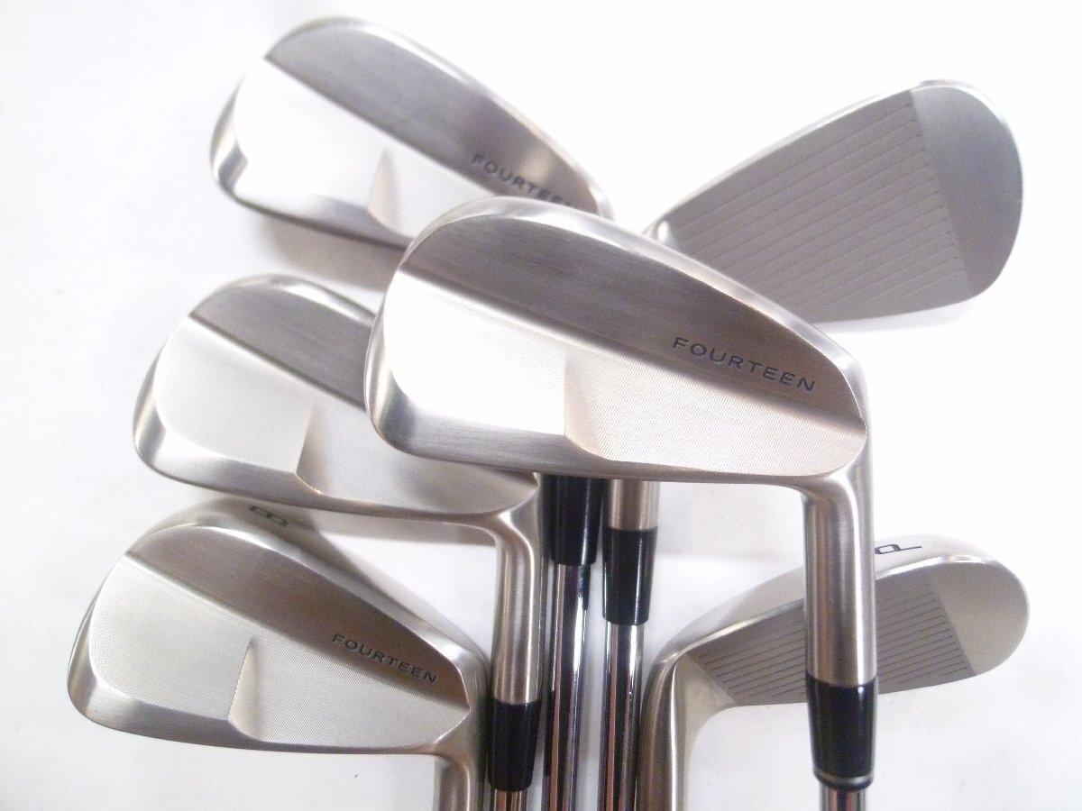 訳あり 美品FOURTEENフォーティーンRM-BLADEシャンパンゴールド アイアンDynamic Gold MID 115【S200】5I~9I.PW(6本セット)*MP@1*N*223拍卖
