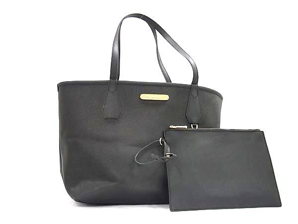 1円 ■美品■ MICHAEL KORS マイケルコース レザー ポーチ付き トートバッグ ショルダー 肩掛け レディース メンズ ブラック系 FU5015拍卖