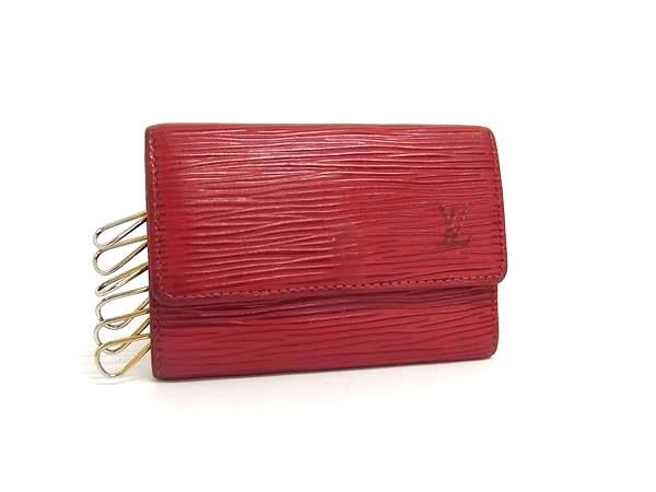 1円 LOUIS VUITTON ルイヴィトン エピ ミュルティクレ6 6連 キーケース 鍵入れ レディース メンズ カスティリアンレッド FS6217拍卖