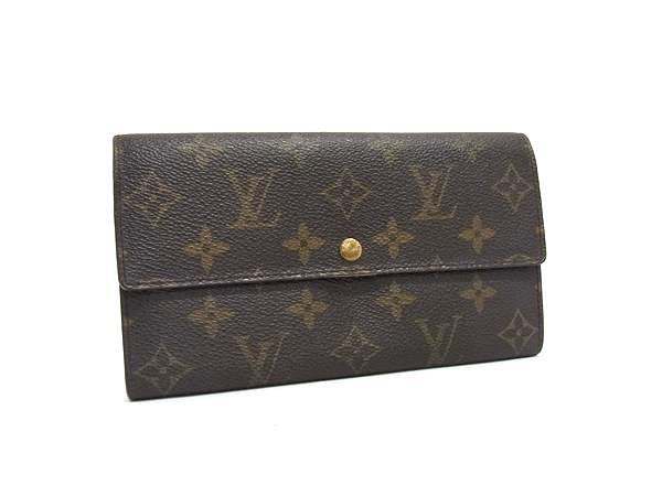 1円 LOUIS VUITTON ルイヴィトン M61725 モノグラム ポシェット ポルトモネクレディ 二つ折り 長財布 ウォレット ブラウン系 FS6078拍卖