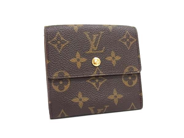 1円 ■美品■ LOUIS VUITTON ルイヴィトン M61652 モノグラム ポルトモネ ビエ カルトクレディ 三つ折り 財布 ブラウン系 FS6112拍卖