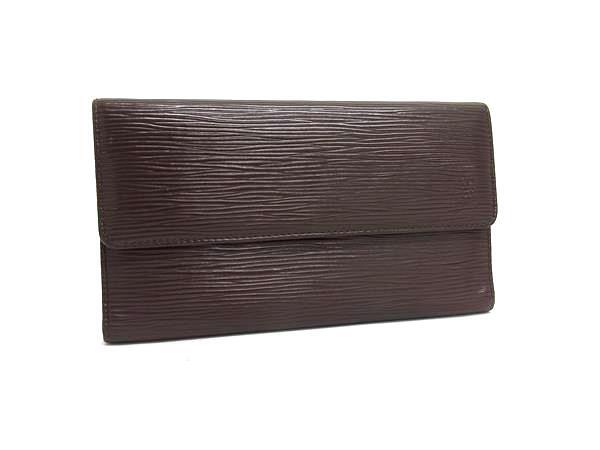 1円 LOUIS VUITTON ルイヴィトン M63590 エピ ポルトフォイユ インターナショナル 三つ折り 長財布 ウォレット モカ ブラウン系 FS5754拍卖