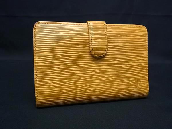 1円 LOUIS VUITTON ルイヴィトン M63249 エピ ポルトモネビエ ヴィエノワ がま口 二つ折り 二つ折り 財布 タッシリイエロー FS5682拍卖