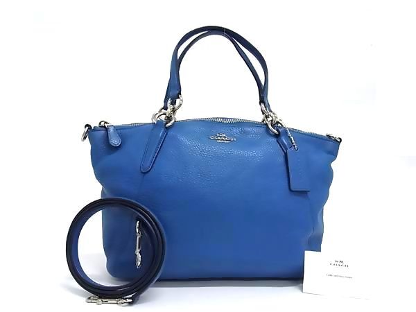 1円COACH コーチ F36675 ラグジュアリー ペブルド レザー スモール ケルシー サッチェル 2WAY クロスボディ ハンドバッグ 肩掛け BQ1858拍卖