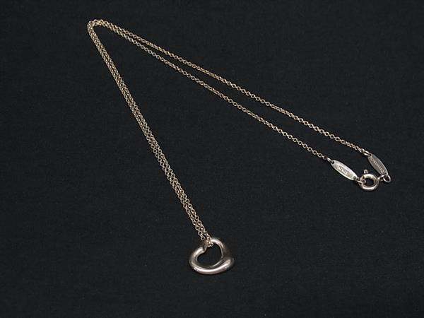 1円 ■美品■ TIFFANY&Co ティファニー エルサペレッティ オープンハート SV925 ネックレス ペンダント アクセサリー シルバー系 FP6817拍卖