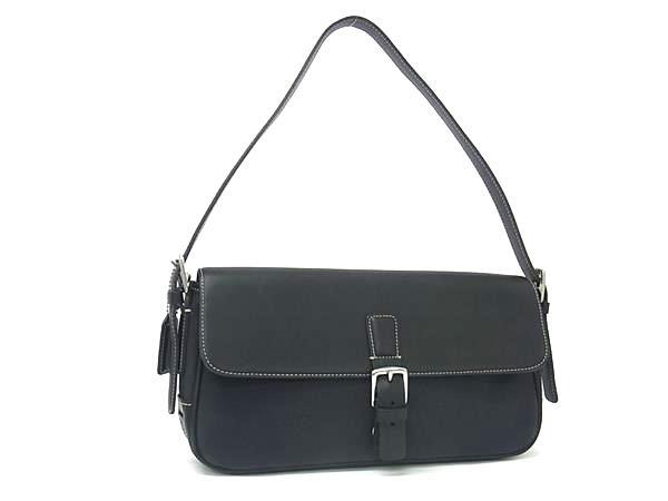 1円 ■美品■ COACH コーチ 7702 キャンバス×レザー ワンショルダーバッグ 肩掛け レディース ブラック系 BQ2106拍卖