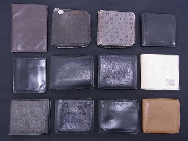 1円 BVLGARI ブルガリ ロゴマニア ウィークエンド 等 ラウンドファスナー 二つ折り 財布 等 ウォレット 12点セット まとめ売り DB3047拍卖
