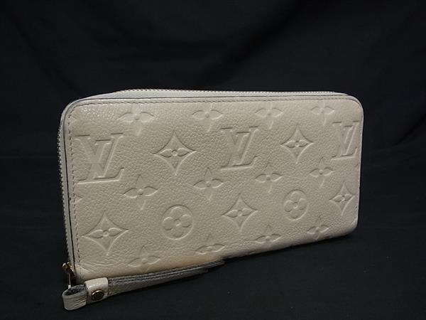 1円 LOUIS VUITTON ルイヴィトン M82212 モノグラムアンプラント ジッピーウォレット ラウンドファスナー 長財布 アイボリー系 FV3690拍卖