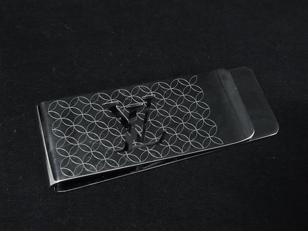 1円 LOUIS VUITTON ルイヴィトン M65041 ビルクリップ シャンゼリゼ マネークリップ 札ばさみ メンズ レディース シルバー系 FU5631拍卖